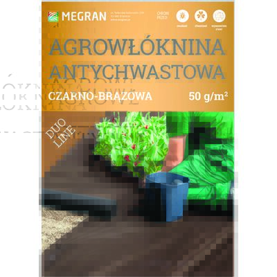 Agrowłóknina MR DUO-LINE 50 g brązowo-czarna 1,6 x 10 mb