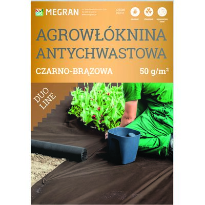 Agrowłóknina MR DUO-LINE 50 g brązowo-czarna 0,8 x 10 mb