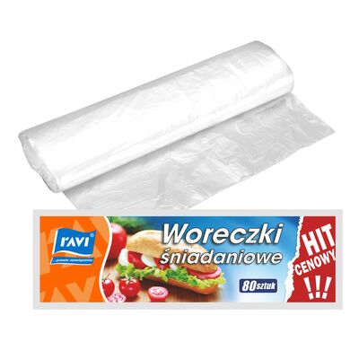 Woreczek śniadaniowy 17 x 27 cm - 80 sztuk Ravi