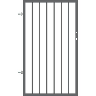 Furtka Hugo ocynk antracyt struktura 90 x 150 cm uniwersalna Polbram