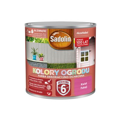Farba dekoracyjno-ochronna Kolory Ogrodu Kwiat Fuksji 0,25 l Sadolin