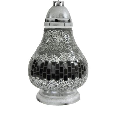 Znicz Witraż Karafa 36 cm srebrny Ilumini