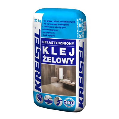 Klej żelowy uelastyczniony C1TE 20 kg KREISEL