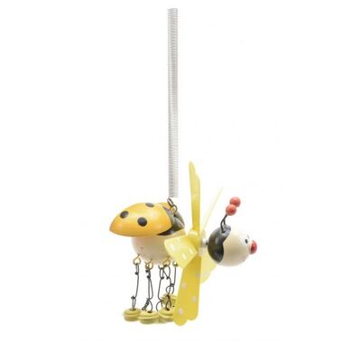 Zawieszka drewniana na sprężynce