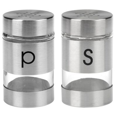 Przyprawnik szklany art. 41497 pieprz/sól