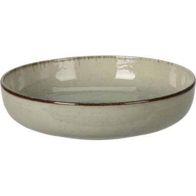 Talerz porcelanowy 20 x 5 cm jasnozielony