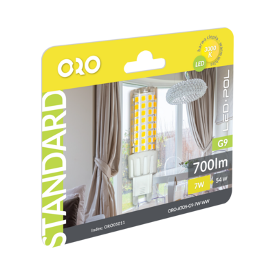 Żarówka LED ORO-ATOS-G9-7W-WW