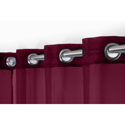 Firana Livia 140 x 260 cm 8 kółek bordo