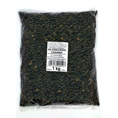 Słonecznik czarny paszowy 1 kg worek foliowy