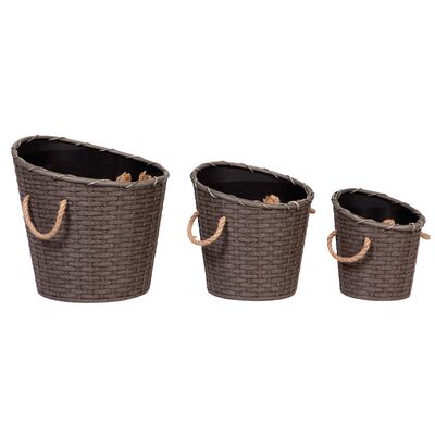 Doniczka polyrattan Ø23cm
