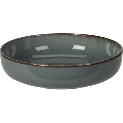 Talerz porcelanowy 20 x 5 cm niebieski