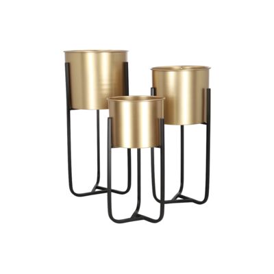 Kwietnik metalowy zestaw 3 sztuki