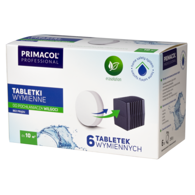 Tabletki do pochłaniacza 6 sztuk
