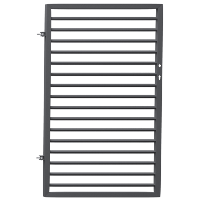 Furtka Leon ocynk antracyt struktura 90 x 150 cm lewa Polbram