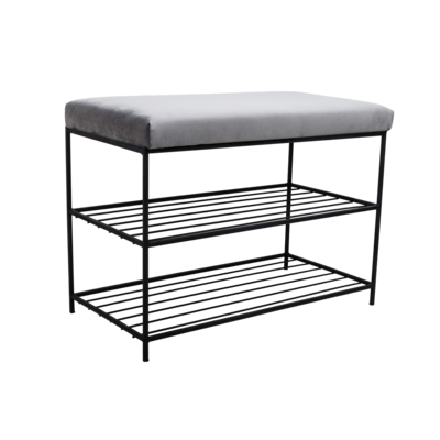 Stojak na buty z siedziskiem 68 x 50 x 35 cm