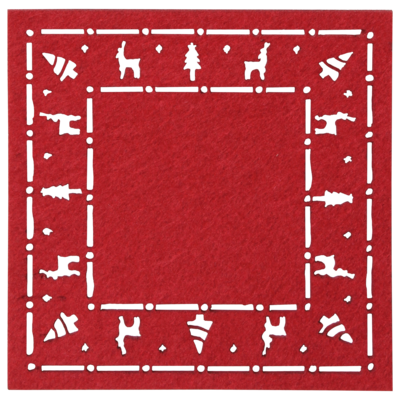 Podkładka pod kubek filcowa Chojna 10 x 10 cm