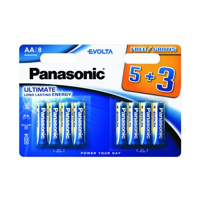 Bateria alkaliczna Evolta LR6/5+3BP AA 8 sztuk Panasonic