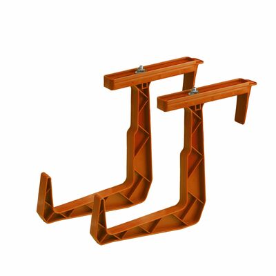 Uchwyt doniczki balkonowej RATTAN komplet ceglasty