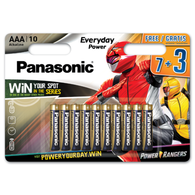 Panasonic AAA LR03 7+3 Everyday Power