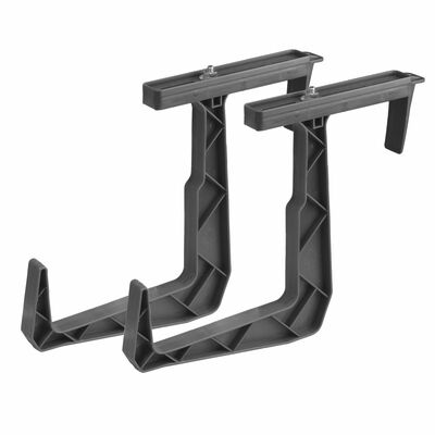 Uchwyt doniczki balkonowej RATTAN komplet grafitowy