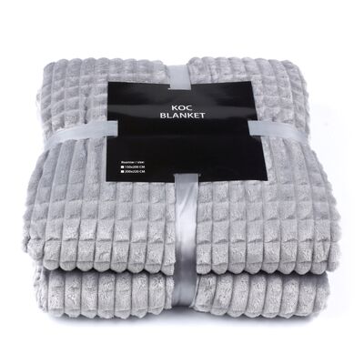 Koc BLANKET 200 x 220 jasny szary