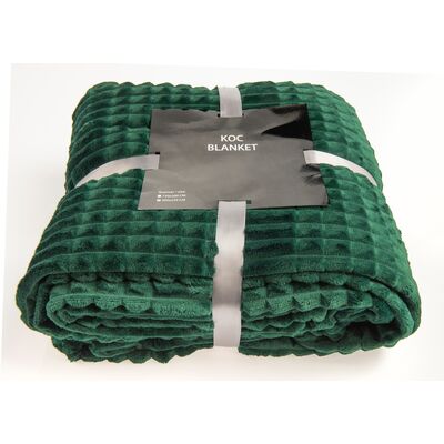 Koc BLANKET 200 x 220 ciemny zielony