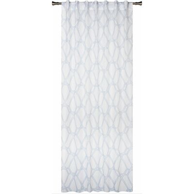 Firana z ukrytymi patkami MALLA 140 x 245 niebieska