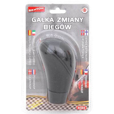 Gałka zmiany biegów skóra czarna