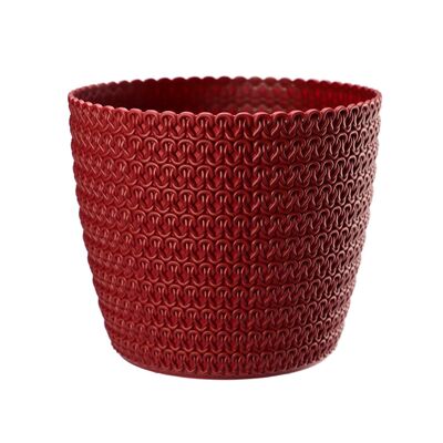 Osłonka MAGNOLIA JERSEY 19 cm bordo