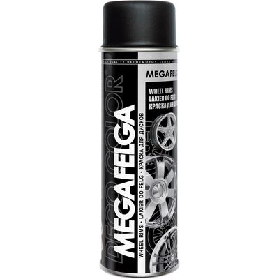 Lakier do felg Megafelga czarny satyna 0,5 l DECO COLOR