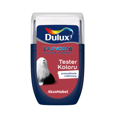 Farba lateksowa Dulux EasyCare Kuchnia i Łazienka tester – prawdziwie rubinowy