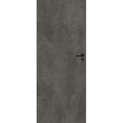 Drzwi pełne CANIS beton ciemny 80 lewe