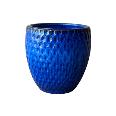 Donica szkliwiona Blue Azurro XS 15 cm