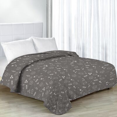 Narzuta Cat ciemnoszara 170 x 210 cm