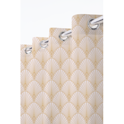 Zasłona Dara 135 x 260 cm 8 kółek beżowy