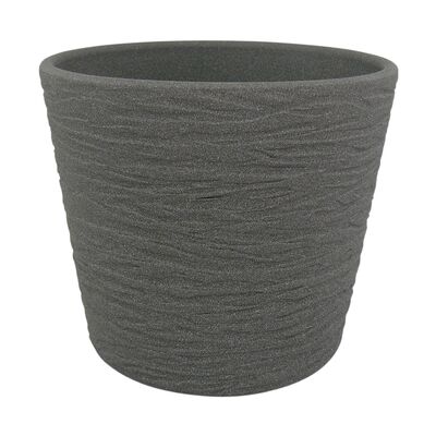 Osłonka ceramiczna 15 cm ciemny grafit struktura CERMAX