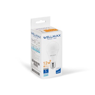 Żarówka ledowa Wellmax Samsung tradycyjna LED E-27 12 W ciepła ściemniana