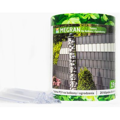 Taśma elastyczna ogrodzeniowa 19 x 3500 cm zielony liść + 20 klipsów