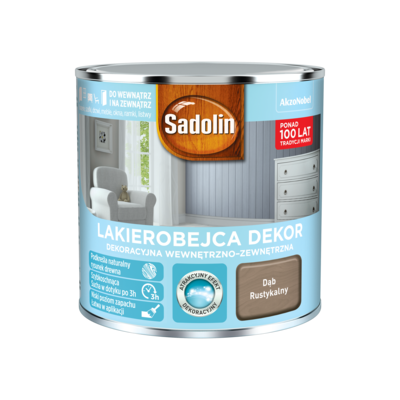 Lakierobejca Dekoracyjna Wewnętrzno-Zewnętrzna Dekor Dąb Rustykalny 0,25 l Sadolin