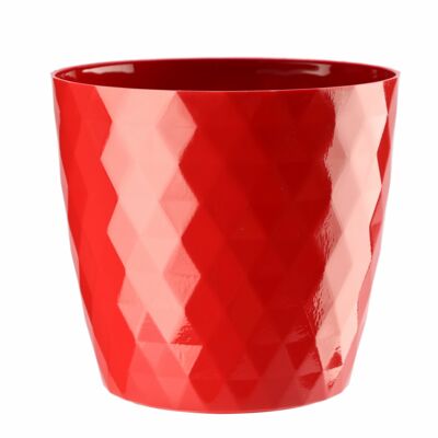 Doniczka CRISTAL 12 cm czerwony