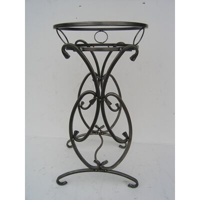 Kwietnik metalowy 75 cm złota patyna