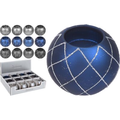 Świecznik szklany Dusk na T-light 7 cm mix 7 x 8 cm