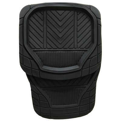 Dywaniki PVC korytko multi-lux czarne (przód + tył) 4CAR