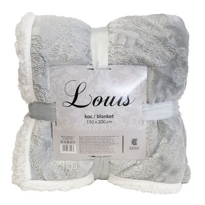 Koc/narzuta LOUIS szary