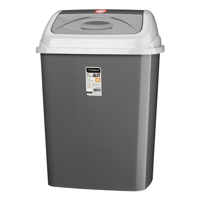 Kosz uchylny ALFI 27 l szary