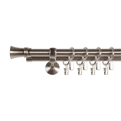 Karnisz podwójny Villa II 19/16 mm 200 cm ef.stali F