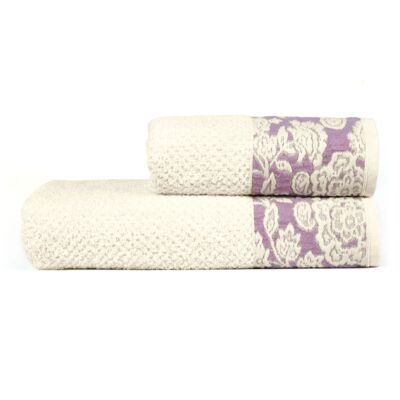 Ręcznik kąpielowy, bawełniany 50 x 100, liliowy