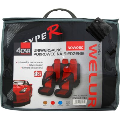 Pokrowce na siedzenia WELUR szare 4Car