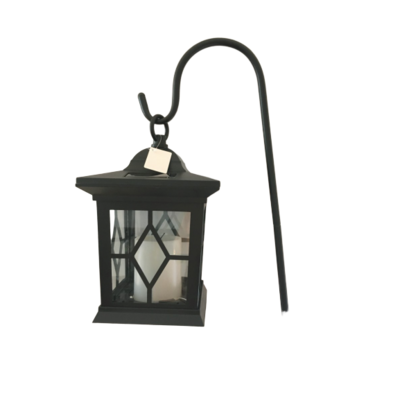 Lampa solarna SP-6038 PK1 efekt płomienia czarna 70 cm