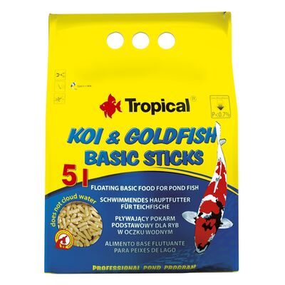 Pokarm dla ryb pływający koigoldFish basic Sticks 5 l / 400 g worek Tropical